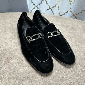 GUC Salvatore ferragamo velvet loafers size 9